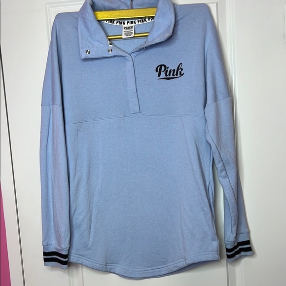 Pink Blue Pullover Sweatshirt Victoria secret pink - Picture 1 of 6